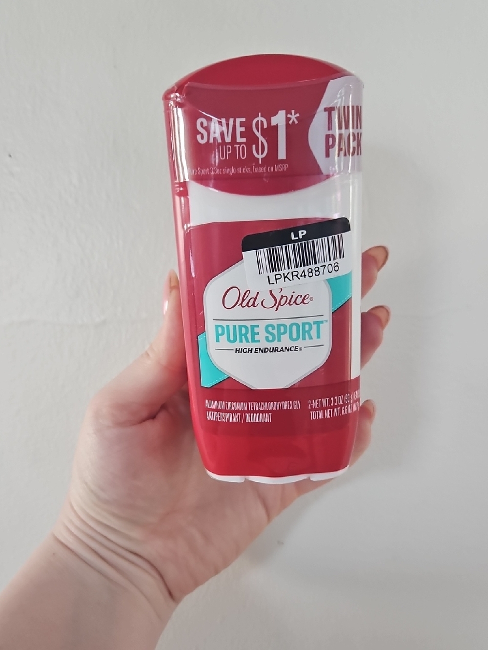 Old Spice Pure Sport Antiperspirant Deodorant - Pack Of 2